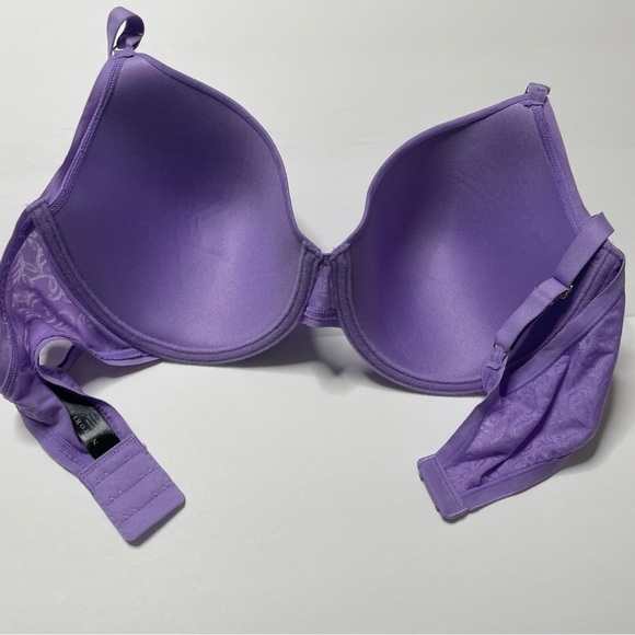 36D BRA Purple Natori 136059 Women Jacquard Contour Underwire Stretch Side 0263 - Picture 14 of 15